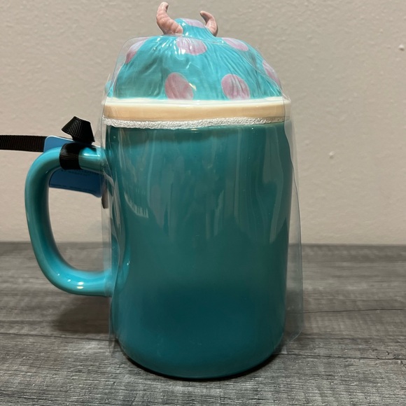 Rae Dunn monster sulley mug, ceramic sulley jar with lid - Picture 3 of 5